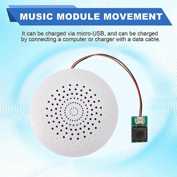 8MB USB Äänimoduulilaatikko Nauhoitettava Ladattava Kaiutin MP3-äänentoistolla Näppäimistöversio-Xin