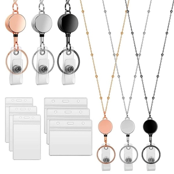 Märkesrulle med ID-hållare i roséguld - Xin Rose Gold