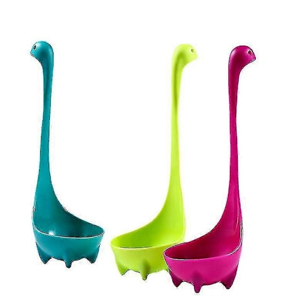 3 i 1, nylon, sil, soppsked, tekanna blå, lila grön 3 delar - Xin