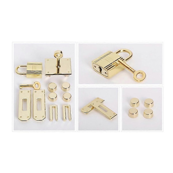Guld 25 (25x14x19cm) ægte læder håndtaske ægte koeskinds pendler messenger taske stil med guld dekoration - Xin Golden No. 25 (25x14x19cm)