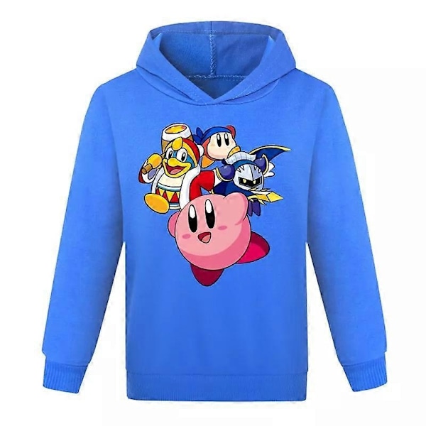 Ny Kirby Pojkar Flickor Casual Hoodie Barn Långärmad Tröja med huva Toppar Present-xindaren Blue 3-4Years