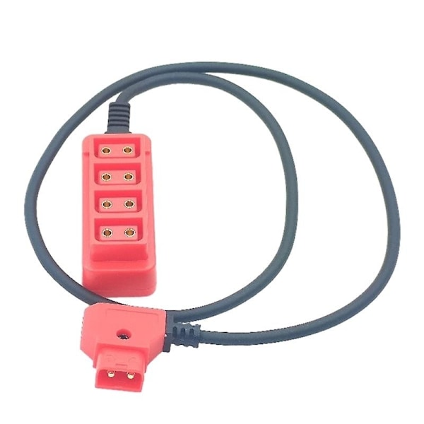 D-typ hane till 4 hona D-typ 1x4 splitterkabel kamera strömkabel V-typ kontakt - Xin Red
