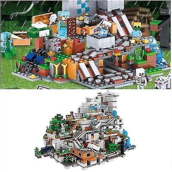 Aleko Minecraft Set Mountain Cave Minecraft My World Series Passar Julgåva-Xin