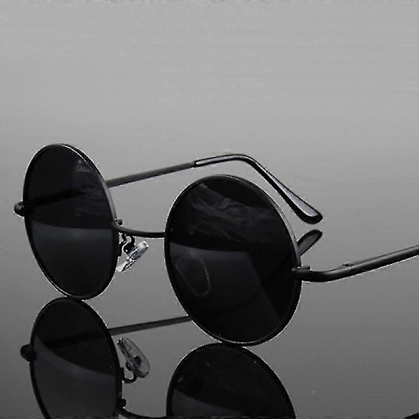 Retro Klassisk, Vintage Runde Polariserede Solbriller-Xin Silver