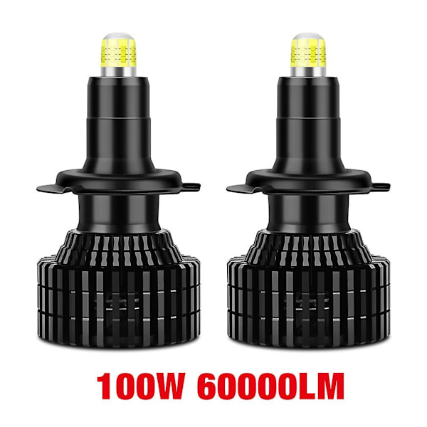 120W 80000lm H7 LED Canbus Auton Ajovalopolttimo 4 Sivua H1 H3 H11 H8 Hb3 9005 Hb4 9006 9012 Hir2 120W Led Autolamppu 360 Csp 6000k 12v - Xindaren H7 100W 60000LM