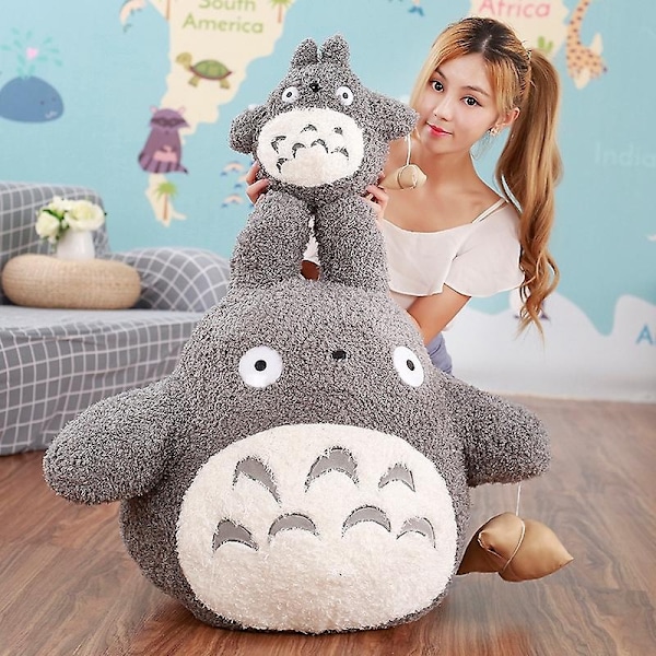 20-70cm Jätte Stor Plysch Totoro Leksak Cartoon Totoro Plysch Kudde Söt Plysch Dockor Barn Flickor Födelsedagspresent-Xin 30 cm