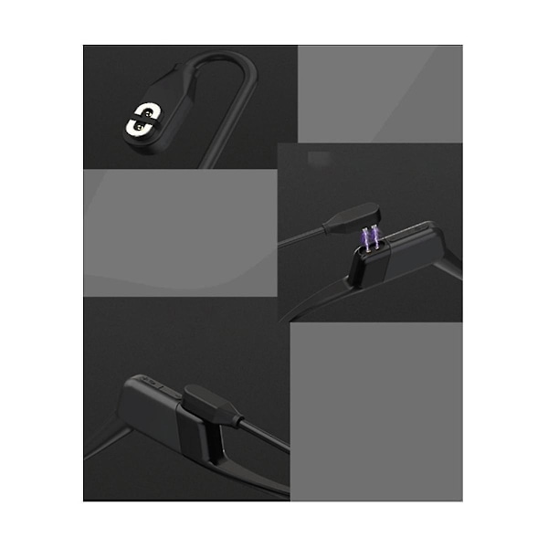 2 stk. Magnetisk Ladekabel, Kompatibel med Aeropex As800, Openrun Pro, Openrun, Opencomm Bone Conduction Headphon-xindaren