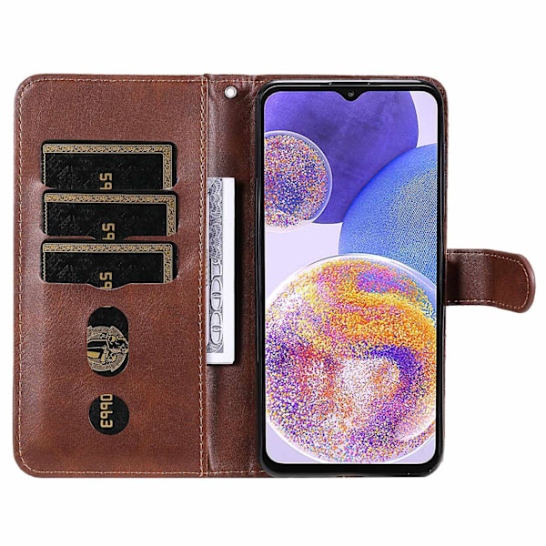 Læderetui til Samsung Galaxy A23 /Galaxy M23/Galaxy F23-Xin Brown