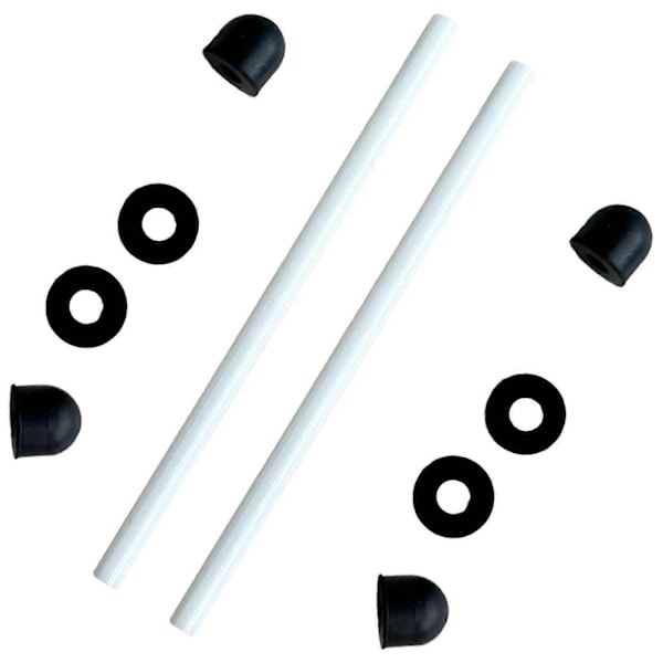 2 stk. keramisk aksel for Intex Pure Spa Whirlpool Impeller Pumpe Fiks E90 Feil Aksel (2 stk. keramisk aksel med 4 gummikapper)-Xin