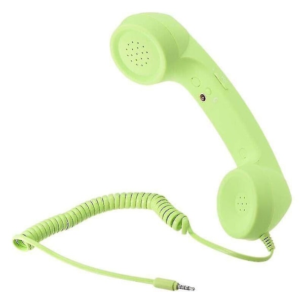 3,5 mm Universal Retro Telefonlurs Hörlurar Mikrofon för Mobiltelefoner - Xin Green