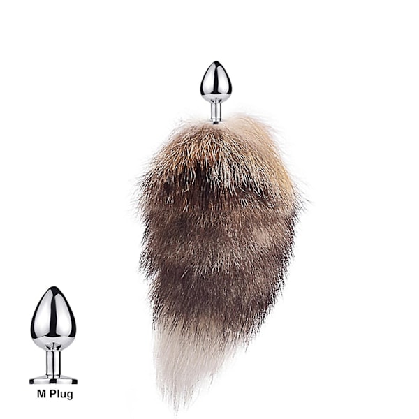 Haleplugg Foxehale Katte Små Rekvisitter Ekte Hår Liten Hale Avtakbar Hund Lek Sp-Xin Sun Fox M