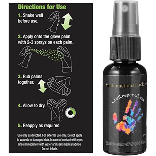 Målmandshandske Spray - 30ml Antislip Grip Boost Til Fodboldhandsker, Handskelim Målmandsgrip Til Målmandshandsker I Våde Forhold-Xin