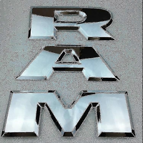 Sopii Dodge Ram -auton takaluukkuun, Pickup-tarroihin, Ram 1500 2500 3500 -mallien takaluukun suuri autotarra - Xin Silver