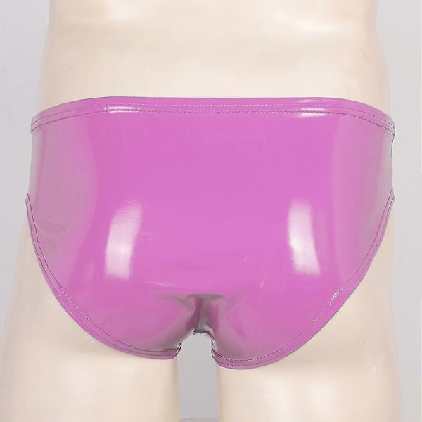 Miesten Wet Look Kiiltonahkaiset Alushousut Joustavalla Vyötärönauhalla Tankotanssiin -xindaren Blue 4XL