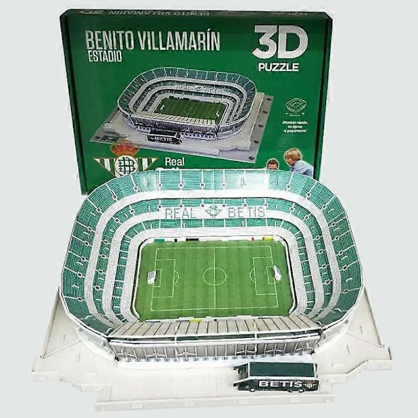 DIY Palapelit Lasten lelut 3D Maailmankuulu Rakennus Jalkapallostadion Stadion San Diego Bernabeu Rakennus Palapelit Koulutuslelut-xindaren A-Allianz Munich