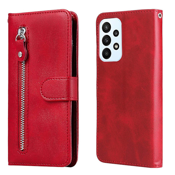 Læderetui til Samsung Galaxy A23 /Galaxy M23/Galaxy F23-Xin Red