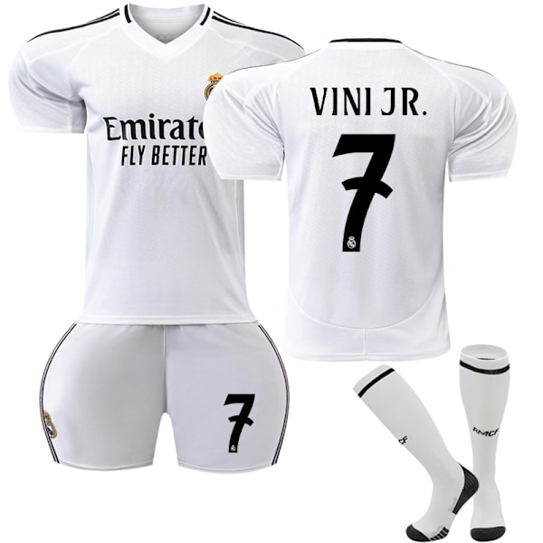 Real Madrid Kotipelipaita Lapsille 2024-2025 Vinicius No. 7 VINI JR-Xin 0 22