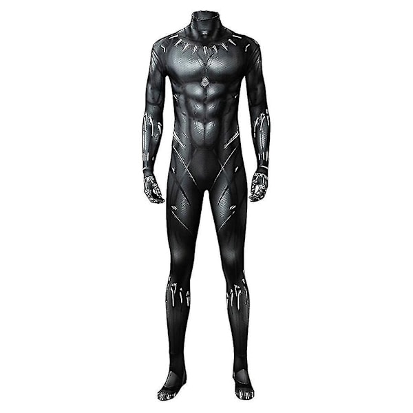 Høy kvalitet Wakanda Black Panther Jumpsuit for Voksen Barn Halloween Karneval Party Kostyme-Xin 130