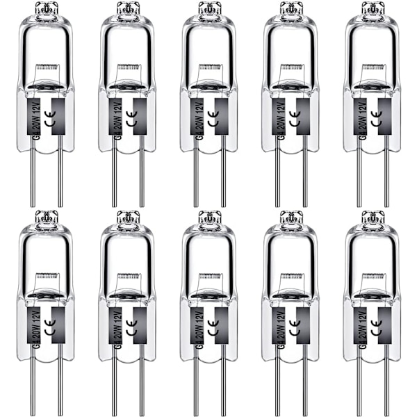 G4 Halogen 10W 12V - Varmvit - 10-pack 10W 10-pack-Xin 10pcs 10W