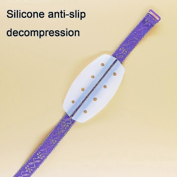 3 Par Silikone BH-Strop Puder Holder Skridsikre Fleksible Skulderbeskyttere Puder Lindrer Skulderubehag (hold)-xindaren