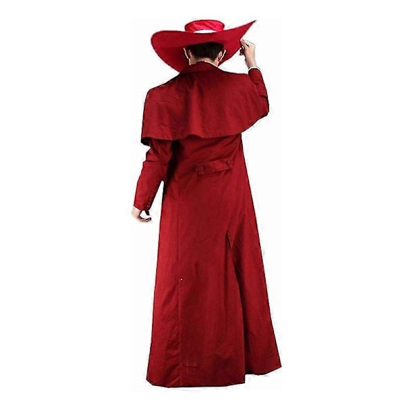 Anime Hellsing Alucard Vampyrjæger Skræddersyet Cosplay Kostume Ultimate Halloween Unisex Fuld Sæt-c-Xin M