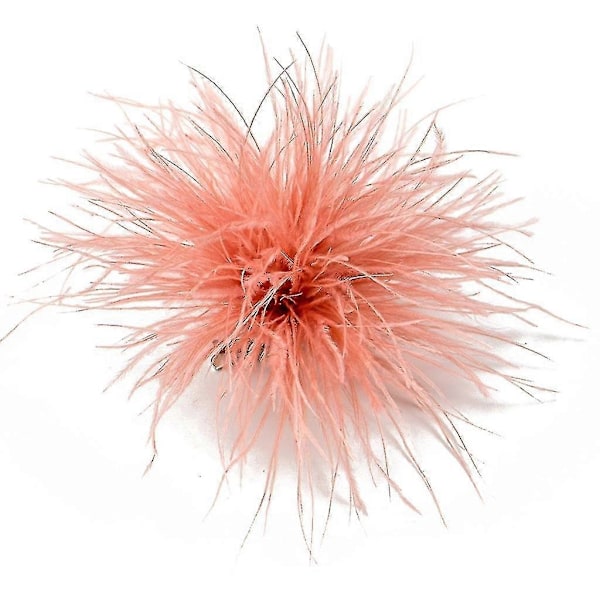 Höyhenrintakoru Huivi Klipsi Korut Asusteet Naisten Vaatteiden Koristeet-Xin Shrimp pink