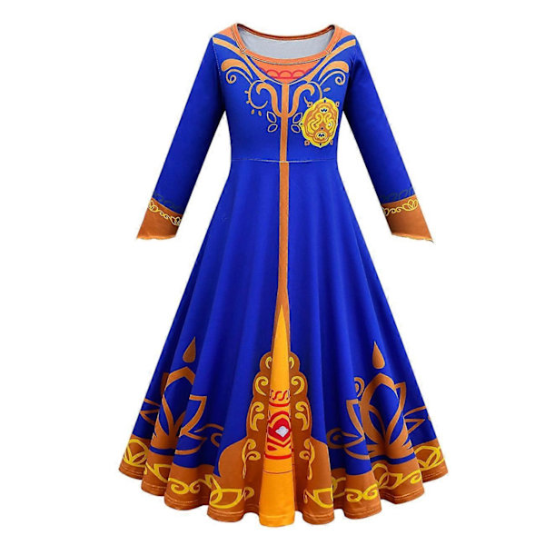 Mira Royal Detective lasten cosplay sininen mekko Halloween-asu taaperoille vauvatytöille joulu pitkähihaiset juhlapuvut - Xin dress 110cm