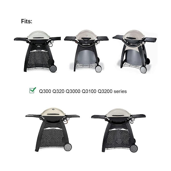 Grillbrennerør i rustfritt stål 65032 Erstatningsdeler Kompatibel med Weber Q300 Q320 Q3200-serien Gassgrill - xindaren