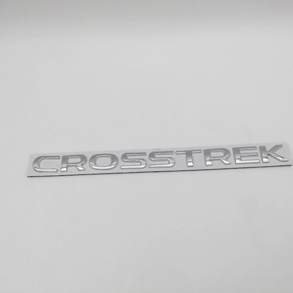 1kpl 3D metallinen Crosstrek Awd Brz yhteensopiva Wrx auton kirjain lokasuoja tunnus sivu takaluukku merkki tarra auto tarvikkeet-xindaren silver CROSSTREK