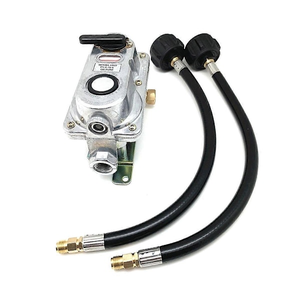 2-trins automatisk omskifter LP propangasregulator med to 12 tommer pigtails kompatibel med, campingvogne, trailere KT12ACR6A-xindaren