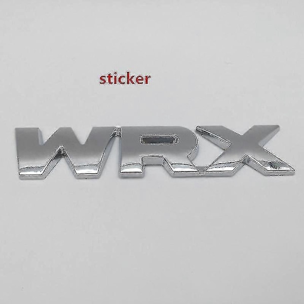 1kpl 3D metallinen Crosstrek Awd Brz yhteensopiva Wrx auton kirjain lokasuoja tunnus sivu takaluukku merkki tarra auto tarvikkeet-xindaren silver WRX