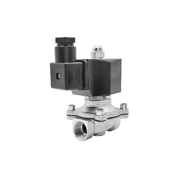 Kompatibel med 1/2' rostfri stålmagnetventil vattentät normalt stängd magnetventil 24V 12V 220V 110V-Xin 120VAC
