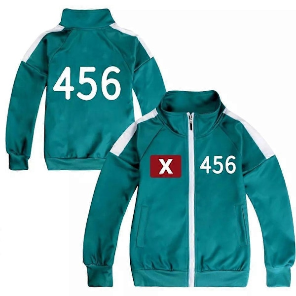 Børne Squid 2 Overlevelsesspil Rollespil Kostumesæt Sportstøj Jakke Bukser-Xin Style9-456 150cm