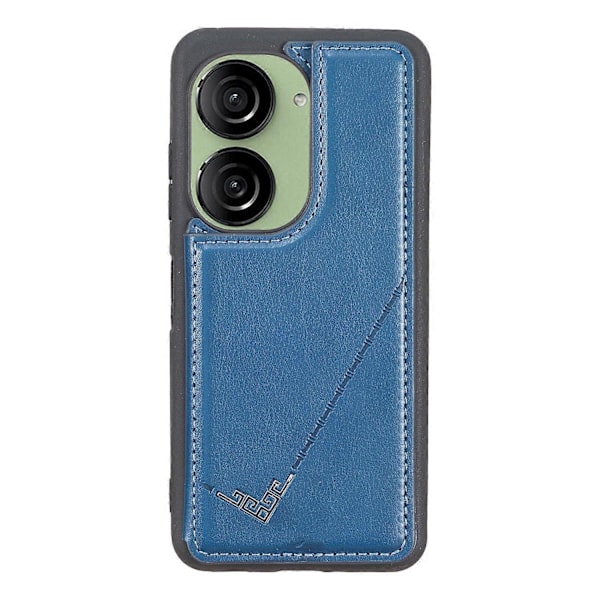 Yhteensopiva Asus Zenfone 9 5G / Zenfone 10 5G Kotelo PU Nahka+TPU Korttipidike Jalustalla Puhelinkuori - xindaren Style D