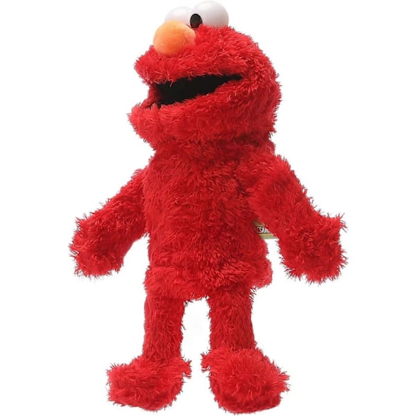 Muppetitsoftplyschleksak Sesame Street Cookie Monster Handdocka, Röd Monster - Xin