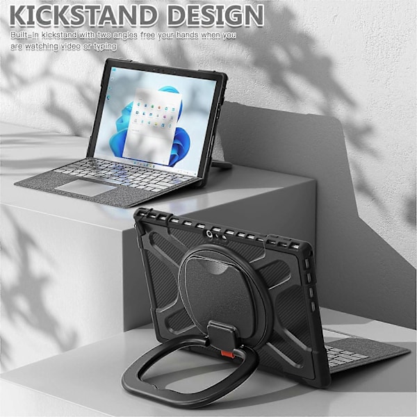 Kompatibel med MicroSoft Surface Pro 4 / 5 / 6 / 7 TPU + PC Tablet Case-xindaren