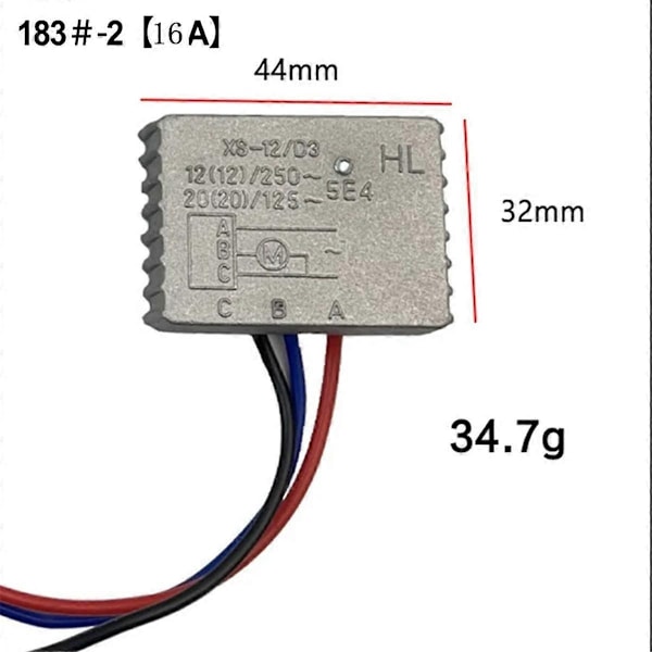 230V till 16A Ombyggnadsmodul Mjukstart Strömbegränsare Elverktyg AC Ström 16A Mjukstartström, 183 -2[16A]-xindaren