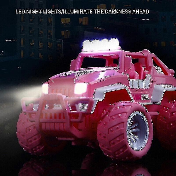 Fjärrkontroll Barbie Docka Rosa Elektrisk Terräng Fjärrkontroll Leksaksbil Gåva-Xin Pink