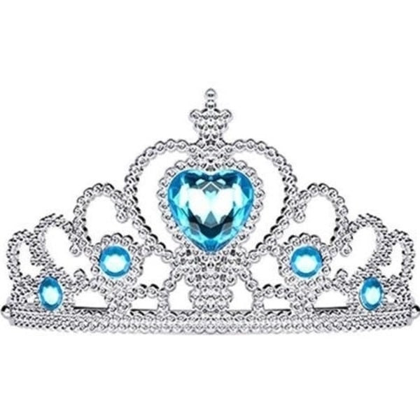 Prinsessa Elsa klänning + huvudbonad/fläta/handskar-Xin 0 100 cl