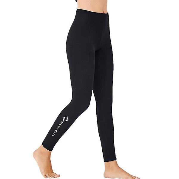 Svømme- og dykkebukser i 2 mm neopren, varm termisk dykke drakt, lange dykkebukser for menn, M-Xin Women L