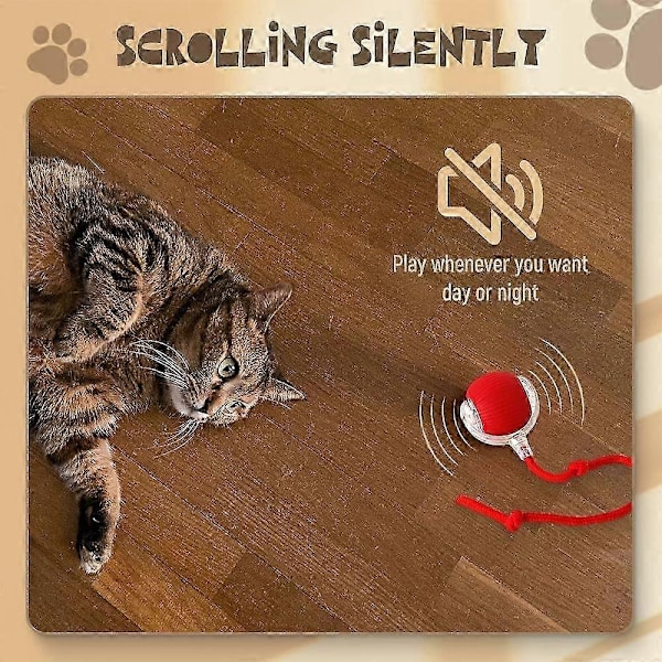 Interaktiv Rullande Hundleksak Smart Automatisk Självrullande Boll Elektrisk Hundleksak för Hund/KattP2021122457-xindaren Red