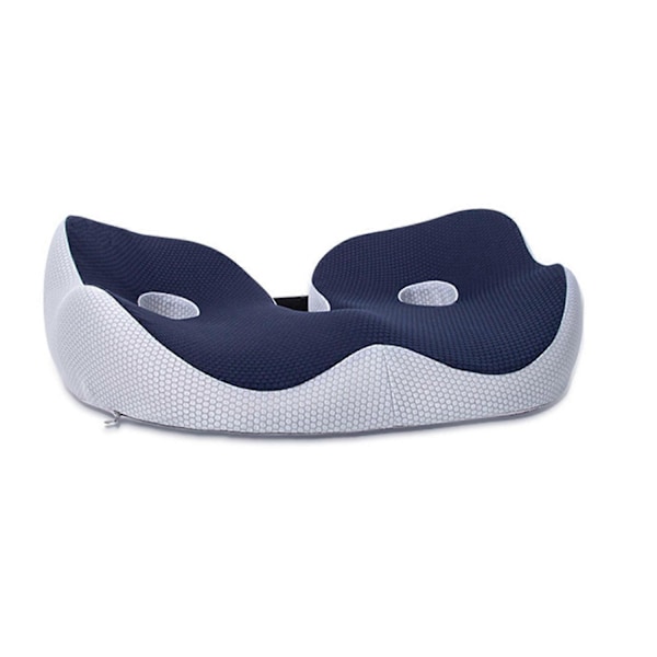 Sits Bein Smertelindrende Pute for Kontorstol Memory Foam Komfort Isjias Tuberositas Pute - xindaren blue