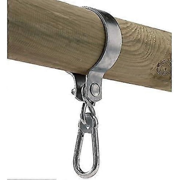 Keinukoukkusetti 2 kpl karabiinilla pyöreille palkeille - Xin 80mm