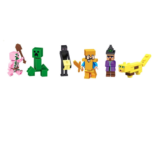 Minecraft Minifigurer Set 29 Delar Minifigurer Barn Present 29 Delar-Xin