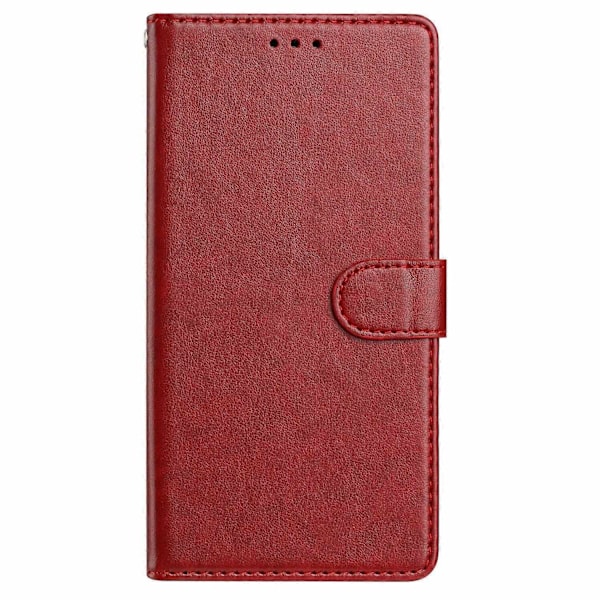 Kompatibel med iPhone 13 Läder Plånboksfodral Ställskydd med Praktisk Rem - xindaren Red