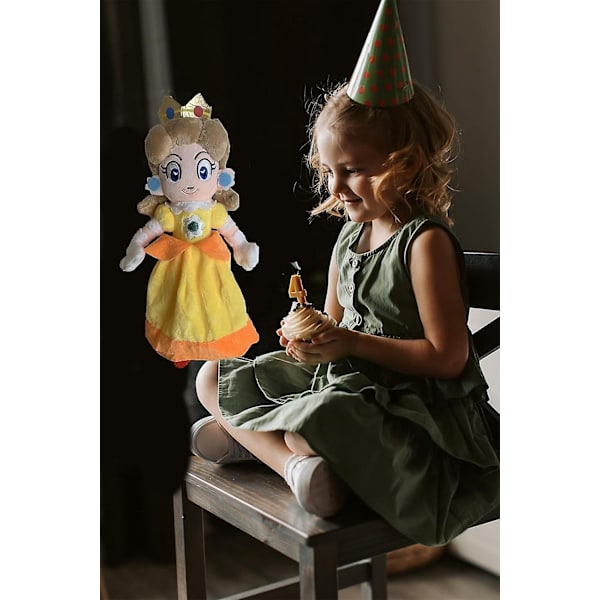 Super All-star Series Figurer Prinsesse Daisy Plyslegetøj 10 Tommer Prinsesse Daisy Sød Plyslegetøj til Alle Fans (Daisy)-Xin