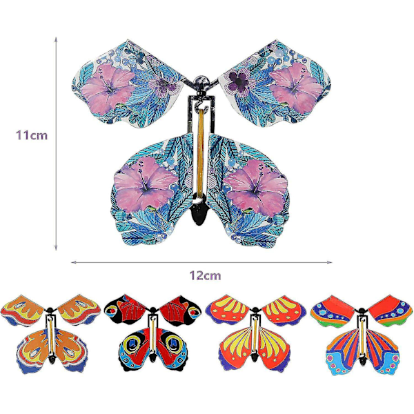 Magic Butterfly 20 kpl Taika Lentävä Perhonen Kortti Syntymäpäivälahjaksi, Esitystarvikkeet Yllätyslahjat-Xin