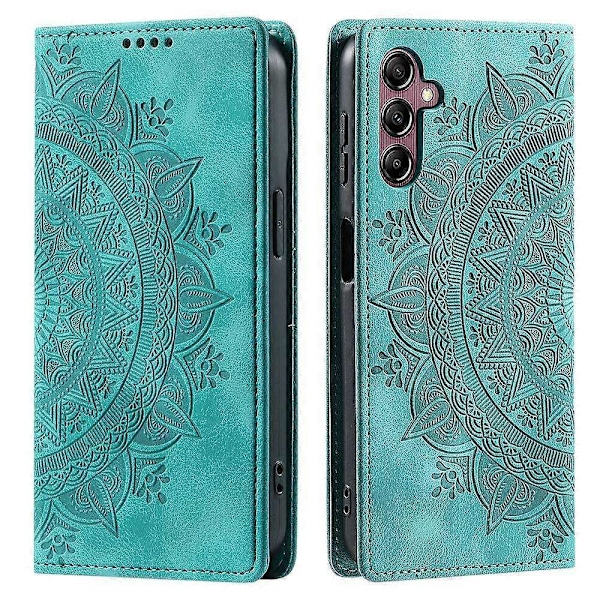 Læderetui med Mandala Blomsterpung til Samsung Galaxy A55 5G - Xin Style C