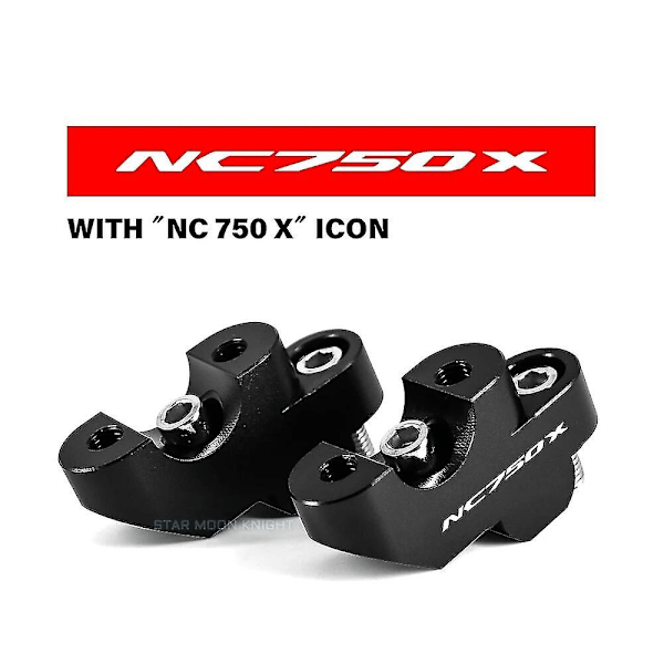 For Honda NC 750 X NC750X 2016 - 2022 CB500X CB500F CB300F Motorsykkel Tilbehør Riser Løfte Styre Håndtak Klemme Styre Riser-Xin Black-NC750X