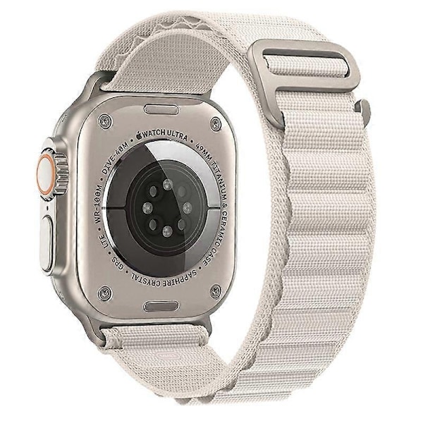Hihna Alpine Loop Nylon -rannekorulle correa iwatch Series Ultra 8 SE 7 6 3 5 Yhteensopiva Apple Watch -hihna-Xin Starlight 38mm 40mm 41mm